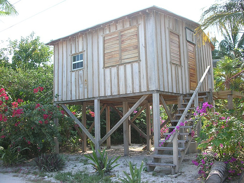 Caye Caulker house on stilts